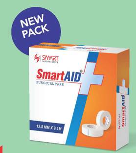 SMARTAID surgical band in (12.5mm x 9.1m) paper taps in 3pcs. First Aid Tape