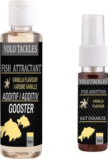 Wish Hunt Fishing Vanilla Attractant 100ml, Vanilla 25ml Spray Bait, Popup Enhancer Scent Fish Bait