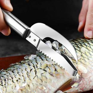 WOPPCART fish scale remover, Cleaning BEfficient Kitchen Tool rush Scraper, Fish Scaler