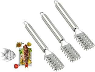 VREPPEN Stainless Steel fish scale remover scraper Peeler cutter Fish Cleaning Brush C Fish Scaler