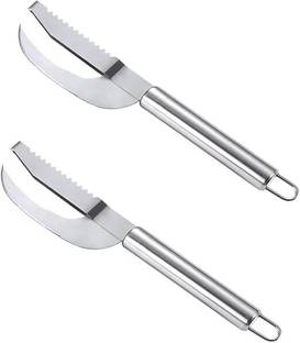 GELOFLER Stainless Steel 3 In 1 Fish Maw Knife Fish Scaler
