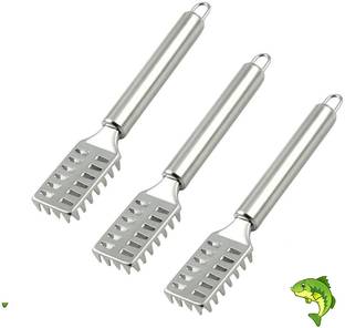 NURIOR Fish Skin Remover Scale Scrape Scaler Brush Knife Skin Peeler Fish Tools Gadget Fish Scaler