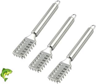 NURIOR Steel Sawtooth Fish Cleaning Brush Machine for Kitchen Fish Scaler Cutting Knife Fish Scaler