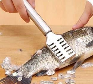 Fitaza Stainless Steel Fish Scale Remover Cleaner Fish Skin Cleaner Fish Scaper Fish Scaler