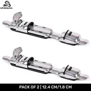 SPYROKING Metal Fishing Reel Seat Deck Rod Clip Holder (2PCs) RCHSTL124-SKA86 Silver Fishing Rod