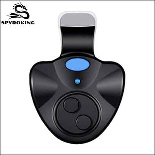 SPYROKING Electronic Fishing Bite Alarm With Sound LED Lights Indicator SKA02 Black Fishing Rod