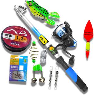 Fishing rod sp Fishing Rod and reel set full set combo with frog set SPRED Sp blue fdr Blue, Multicolor Fishing Rod