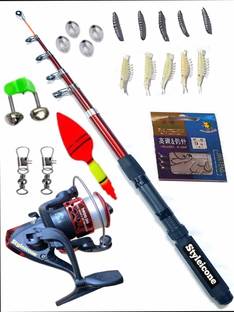 Styleicone Best quality fishing rod reel combo set 12 KFHW-96 set Multicolor Fishing Rod