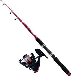 Battalion Dagger Telescopic 7Ft. Fishing Rod Combo 210cm with Pre-Spooled Reel BAT-COMB-02 Maroon Fishing Rod