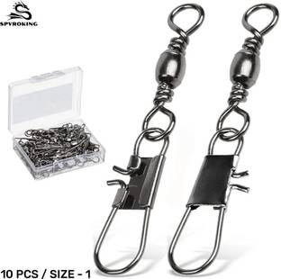 SPYROKING SVLSTL001-SKA65 Angling, Bait Casting, Cast Fishing, Fly Fishing Snap Swivel
