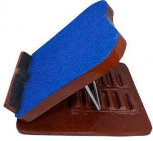 PHYSIOTREX Physiotherapy Equipments Wooden Adjustable Calf Stretcher Slant Board & 8-Level Rocker Board Fitness Balance Board