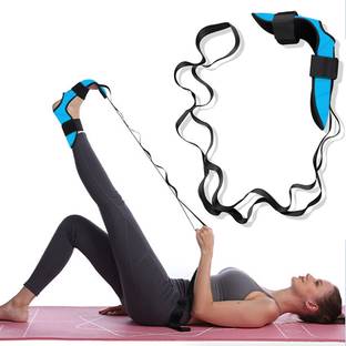 PROBEROS Fitness Belt for Women Men 5 Loops Yoga Strap for Stretching Fitness Band