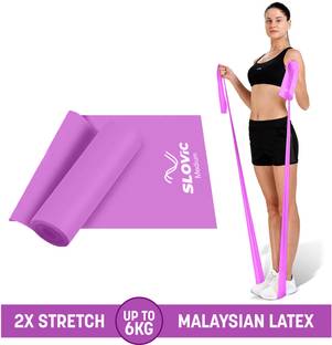 SLOVIC Latex Thera Band for Stretching | Home Workout & Yoga| Medium Resistance | Resistance Band