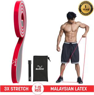SLOVIC Dual Color Heavy Resistance Band Workout For Home Exercise Resistance Band