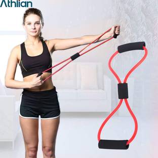 Athlian 8 Shape Resistance Band, Lightweight & Durable Home Gym Equipment Resistance Band