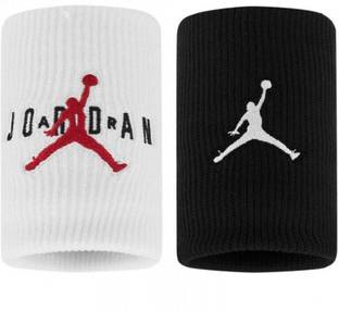 NIKE Jordan Jump Man Dri-FIT Terry Wristbands (Black/White) Fitness Band
