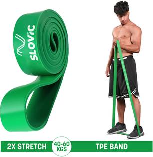 SLOVIC TPE Bands for Workout | Pull Up | Stretching|Heavy Duty Material |Upto40-60 KGS Resistance Band