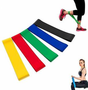 aks enterpries Exercise Bands, Loop Band, Thera Bands for Men & Women. Pilates Band Fitness Band