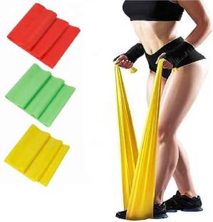 Khargadham TheraBands for Physical Therapy, Stretching, Home Fitness, Yoga Resistance Band