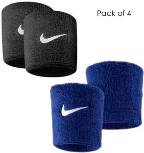 GENXTRA Black & Blue best quality wrist band (pack of 4) Fitness Band