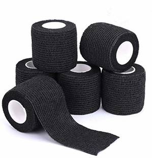 Shield plus 12pcs Disposable Cohesive Wrap Tattoo Grip Tape Elastic Self-Adhesive Bandage Fitness Band