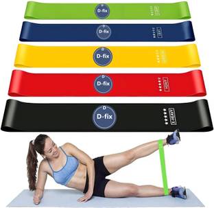 D-fix Exercise Resistance Bands, Loop Band, Thera Bands for Men & Women. Resistance Band