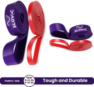 SLOVIC TPE Bands for Workout | Pull Up | Stretching | Heavy Duty Material | Combo Resistance Band