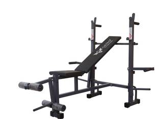 GoFiTPrO 8 in 1 single support black (Prin) Multipurpose Fitness Bench