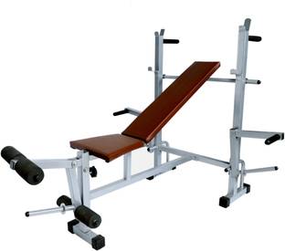 GoFiTPrO 8 in 1 Single Support Silver Multipurpose Fitness Bench