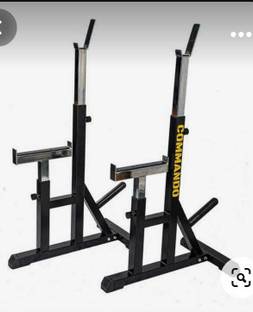 saipro Deluxe squat stand commando for bicep n bench press n squat exercises Multipurpose Fitness Bench