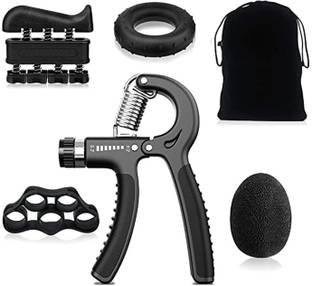 VATTU Gripper, Gripper Set, Black Adjustable Hand Grip Strengthener Set of 5 Pcs Hand Grip/Fitness Grip