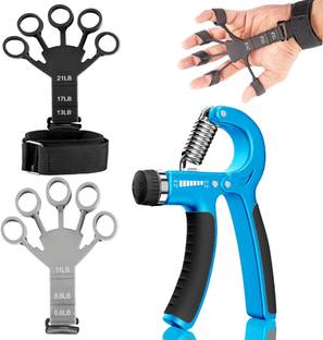 AJRO DEAL Adjustable Finger Extensor for Forearm Exercise, Strength Build Hand Grip/Fitness Grip