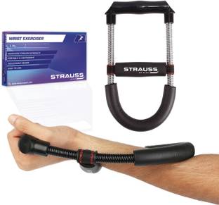 Strauss Adjustable Wrist Exerciser | Forearm Strengthener for Muscle Training Hand Grip/Fitness Grip