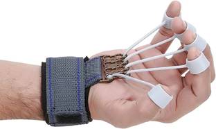 JMDi FINGER EXERCISER GRIP STRENGTH FOREARM YOGA RESISTANCE BAND (MULTICOLOR) Hand Grip/Fitness Grip