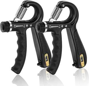 QUICK FIT 2PC Hand Strengthener with Counter, Adjustable Resistance from 5-60KG Hand Grip/Fitness Grip
