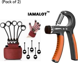 iamalot Hand Grip Combo Finger Exerciser for Muscle Buildine & Injury Recovery(Pack Of2) Hand Grip/Fitness Grip