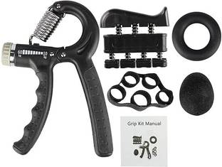 JAMBUVANTI Gripper,Gripper Set,Black Adjustable Hand Grip Strengthener Set of 5 Pcs Hand Grip/Fitness Grip