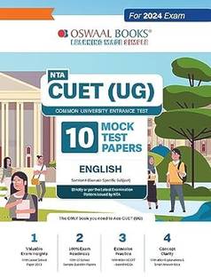 NTA CUET (UG) 10 Mock Test Papers English For 2024 Exam