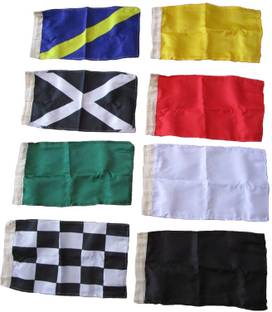 BRASS BLESSING NASCAR RACING Signal Set | Set of 8 Sports Flags Race | 8" x 13" (5103) Rectangle Outdoor Flag