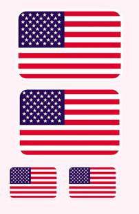 SVNTRE USA flag Rectangle Car Window Flag