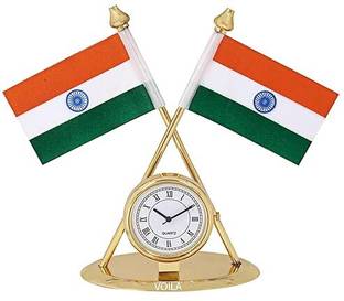 VOILA India Double Sided Wind Car Dashboard Flag
