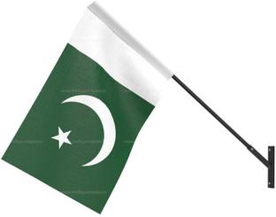 The Flag Company The Flag Company Pakistan Flag - Wall Mounted | Flag Size - 12inch x 18inch Rectangle Outdoor Flag