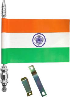 Almoda Creations India Flag Car Bonnet Rectangle Car Window Flag