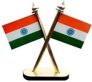 Boopow Indian Rectangle Car Dashboard Flag