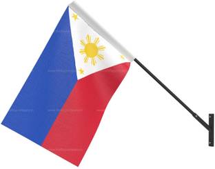The Flag Company The Flag Company Philippines Flag - Wall Mounted | Flag Size - 12inch x 18inch Rectangle Outdoor Flag