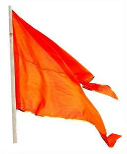 JASORIYA Bhagwa flag - Bhagwa Jhanda - Hanuman Flag A-Foldable Outdoor Flag