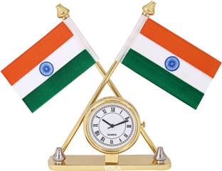 VOILA India Double Sided Wind Car Dashboard Flag