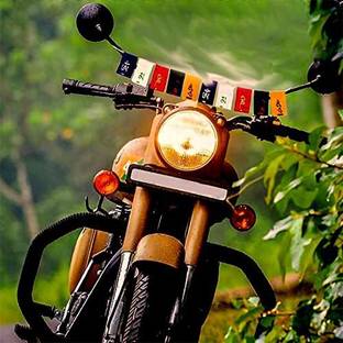 PARTY MIDLINKERZ Tibetian Buddhist Prayer Flags for Bike Rectangle Outdoor Flag