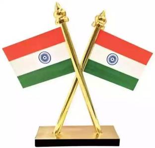 Gwals Indian National Flags For Car Dashboard Decoration Square Car Dashboard Flag