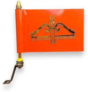 WOLCH Hare ka sahara baba shyam hamara Double Sided Wind Car Dashboard Flag